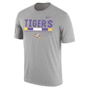 Men's Nike Charcoal LSU Tigers Staff Legend Performance T-Shirt